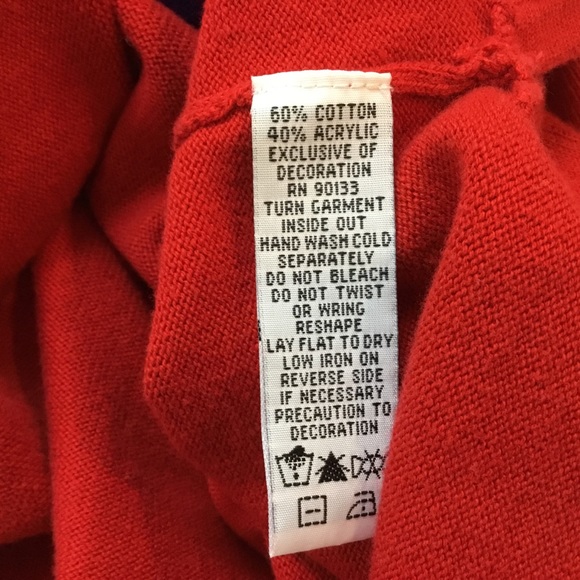 Bob Mackie Women Sweater Red Sequins Knit Size XS - Picture 8 of 8